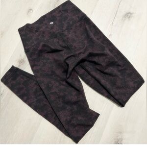 lululemon athletica Dark Plum Printed Leggings 4